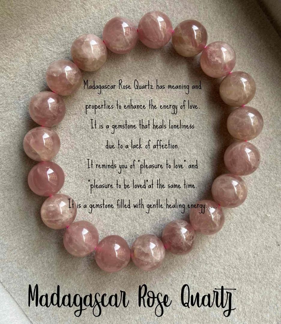 Pink quartz shop bracelet meaning