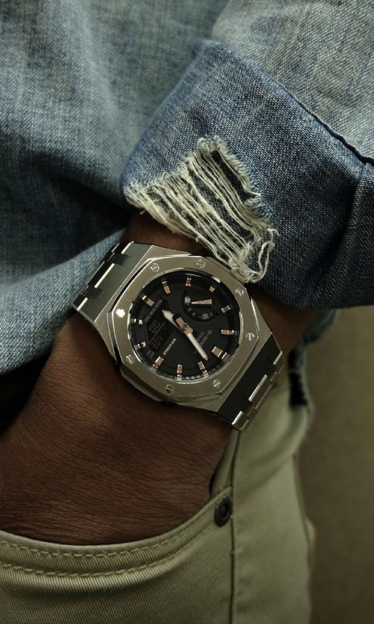 Mini g Shock Casio mod gshock GMAS2100 S-2100 S2100 mini ap homage