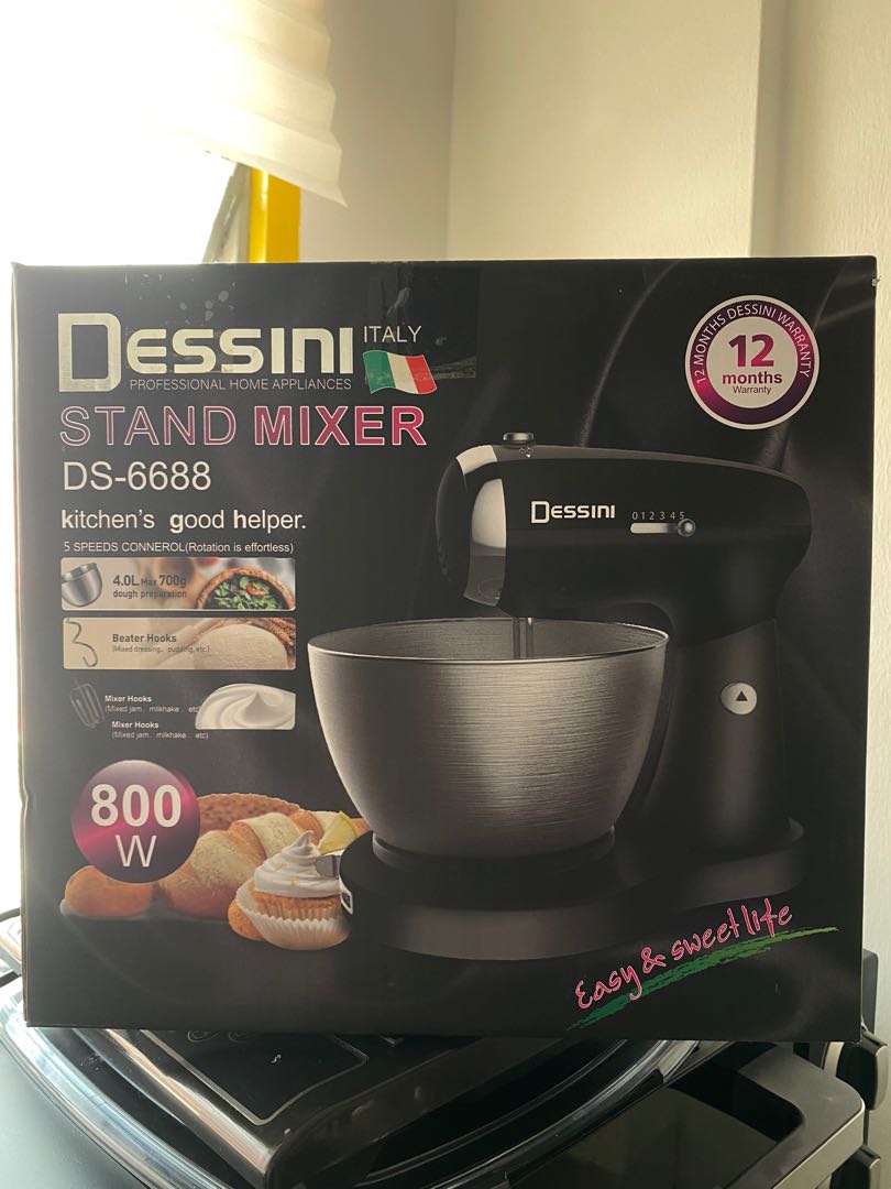 MIXER DESSINI 4L 800WATT, TV & Home Appliances, Kitchen Appliances