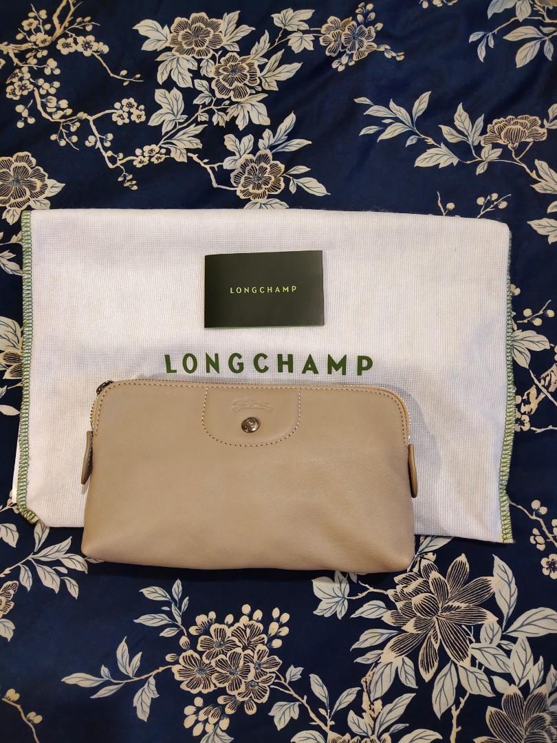 New longchamp pouch le pliage cuir leather