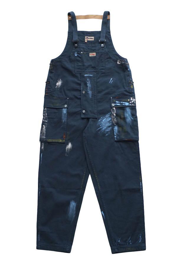 nigel cabourn lybro naval dungaree paint pants navy size s 46 blue