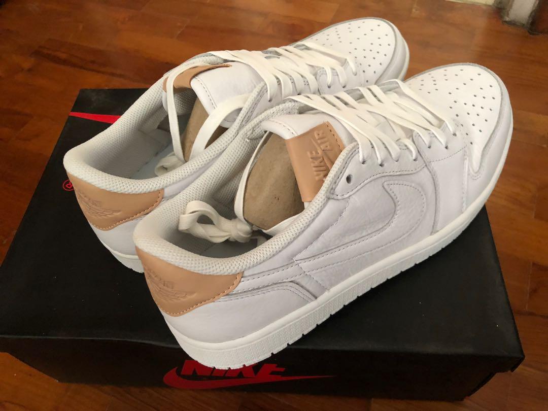 Nike Air Jordan 1 low OG Premium tan white
