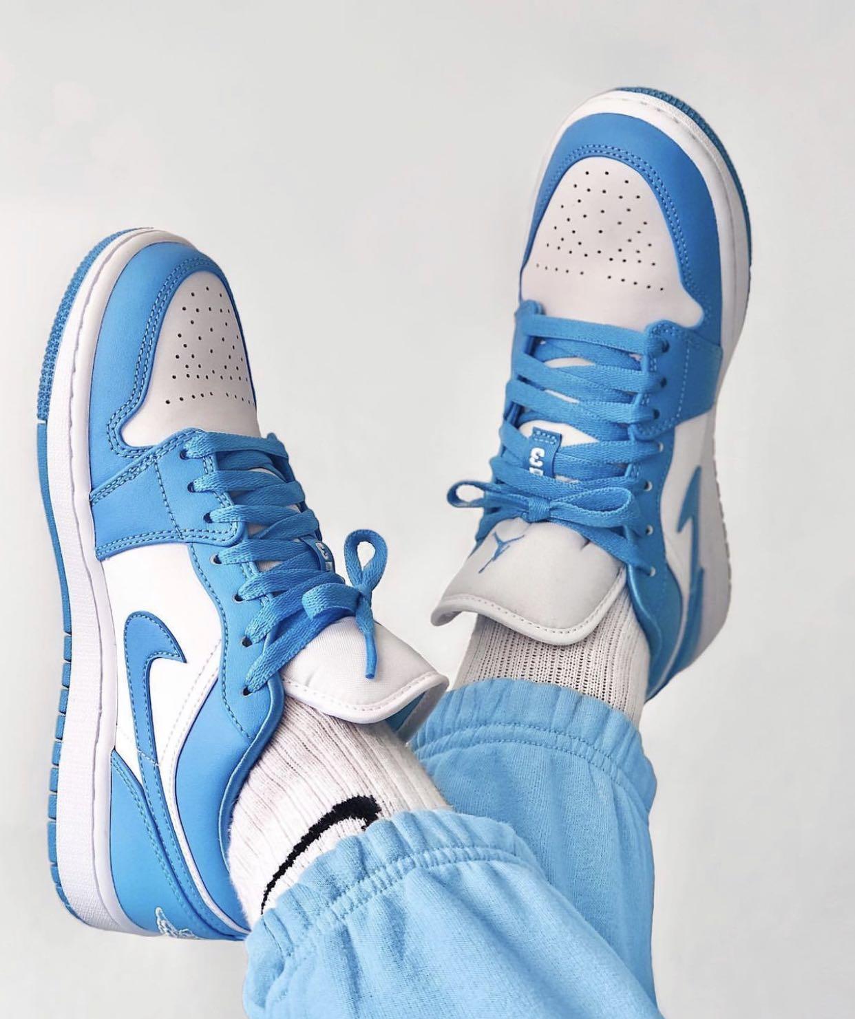 Nike Air Jordan 1 Low UNC Women s Fashion Footwear Sneakers on Carousell