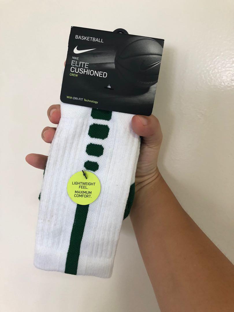 Green nike basketball socks top
