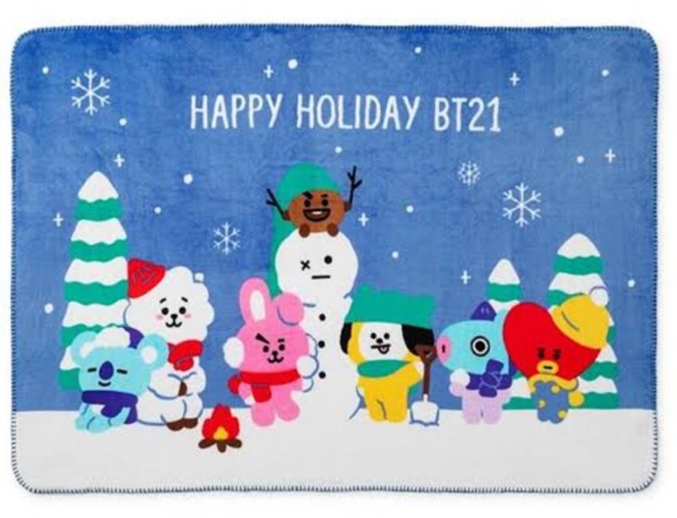 Bt21 christmas blanket clearance