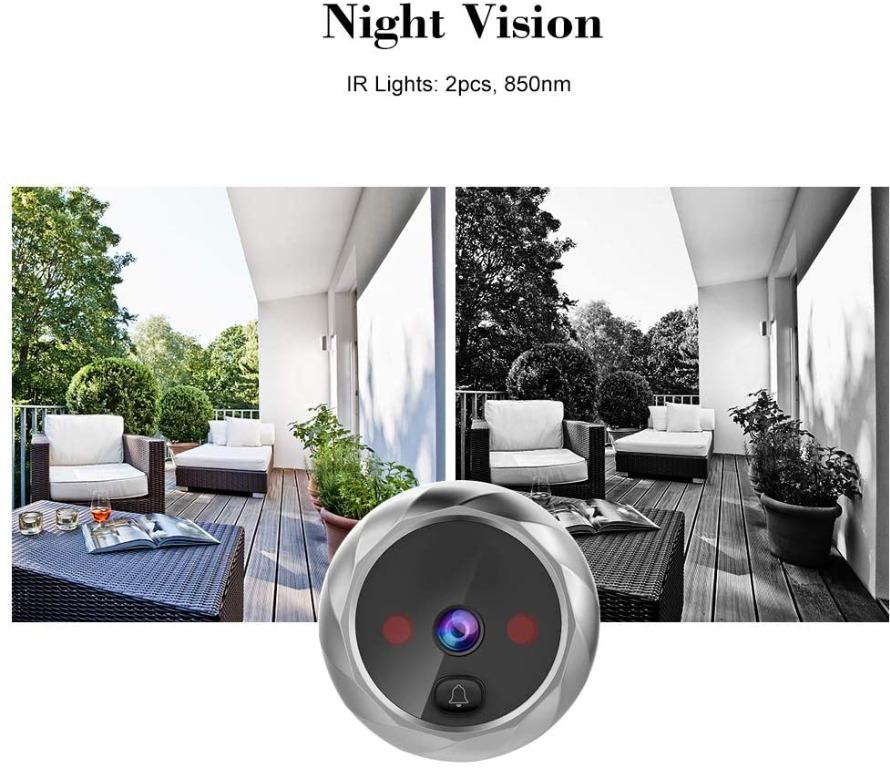 OWSOO Door Viewer Camera,Smart Door Viewer,Doorbell Viewer,Video