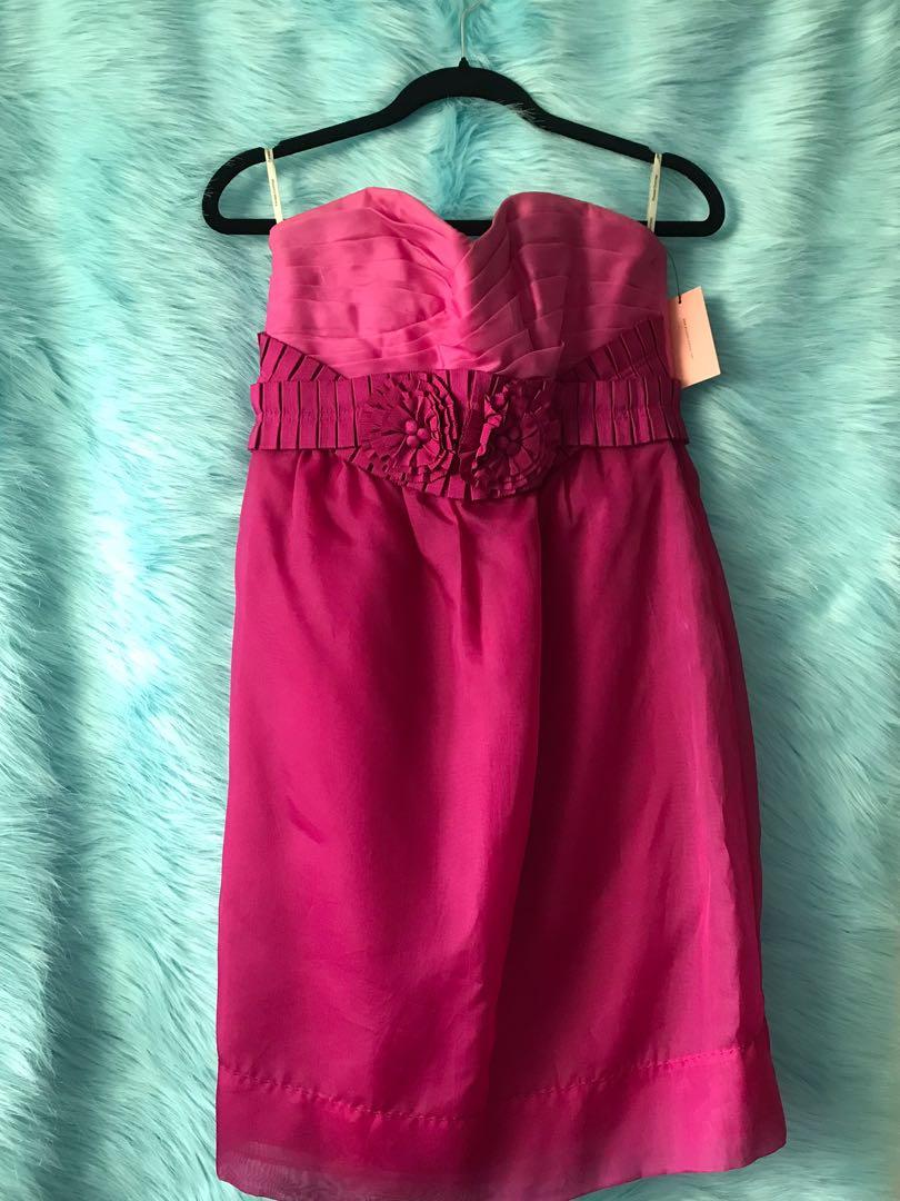 Phoebe Couture Pink Tube Cocktail Dress Women S Fashion Dresses Sets Evening Dresses Gowns On Carousell