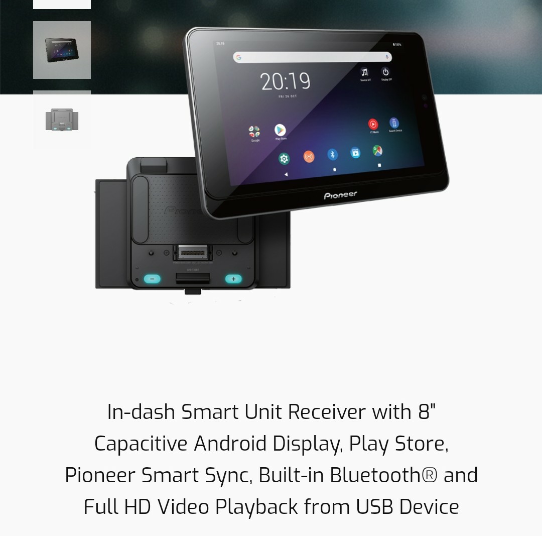 Pioneer Smart Tablet Car Head Unit Receiver, Car Accessories