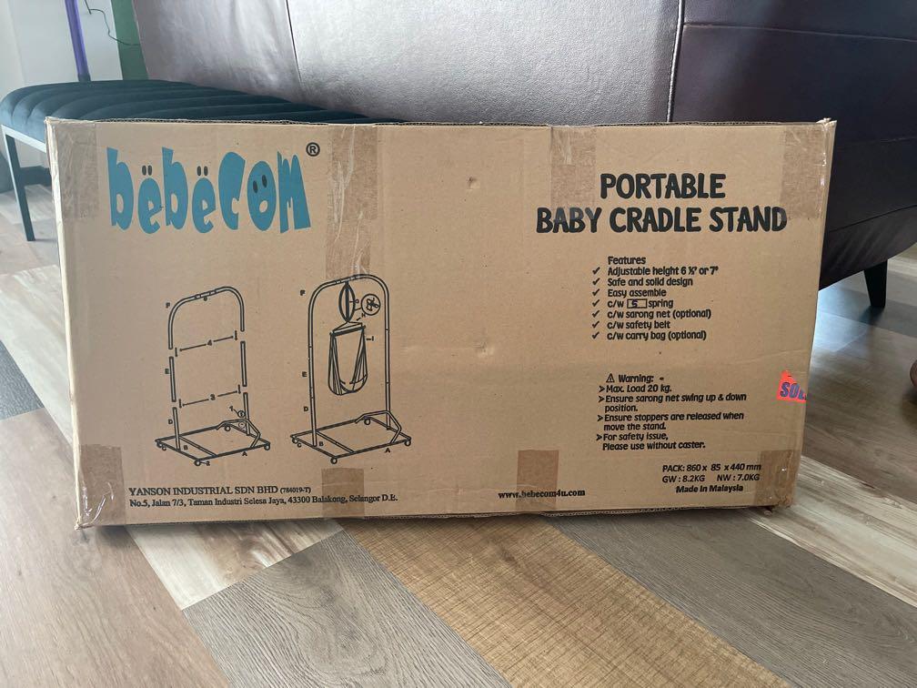 Portable baby cradle stand sales