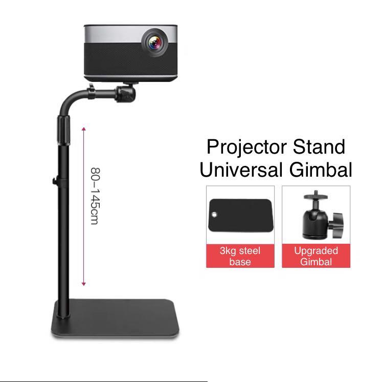 [iDS] Projector Stand Flat Steel Base Portable Adjustable Height