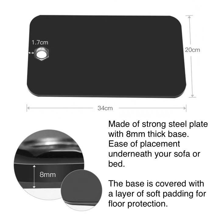 [iDS] Projector Stand Flat Steel Base Portable Adjustable Height Extendable Universal Mount Head