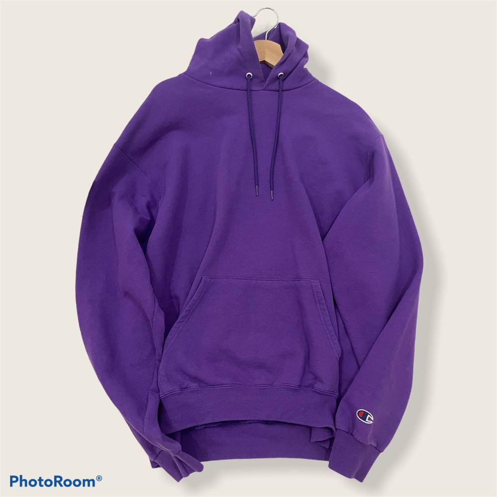 Purple Champion Hoodie, Men's Fashion 