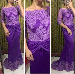 Purple Mermaid Dress