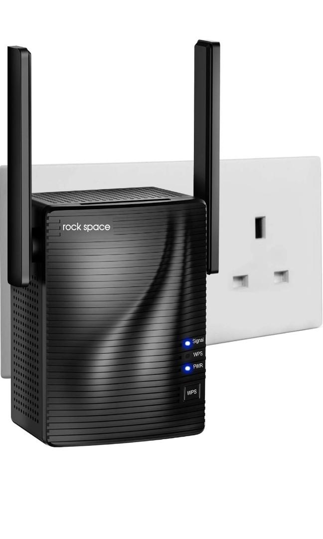 Rockspace AC1200 WiFi Range Extender, 1200Mbps Dual Band WiFi booster