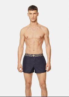  $540 Versace Swim Greca border shorts