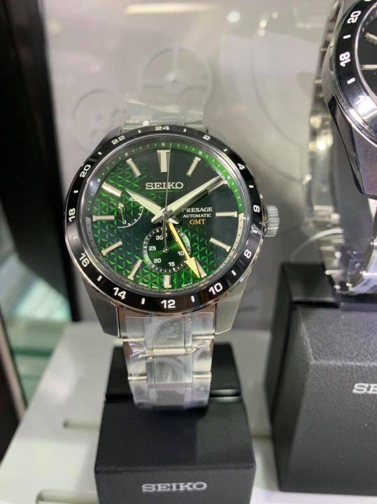 Seiko Presage Sharp Edged GMT SPB219J1, Men's Fashion, Watches &  Accessories, Watches on Carousell