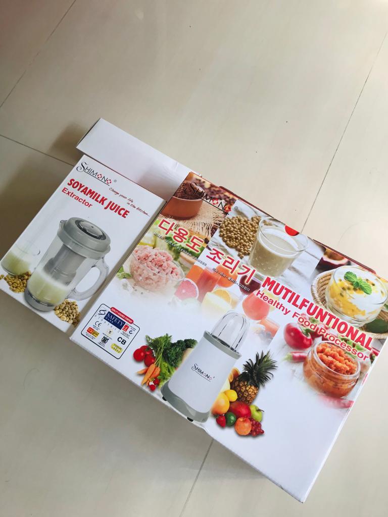 BNIB Shimono 8in1 Food Processor, Blender & Juicer SKP 2002 (with soya milk juice extractor