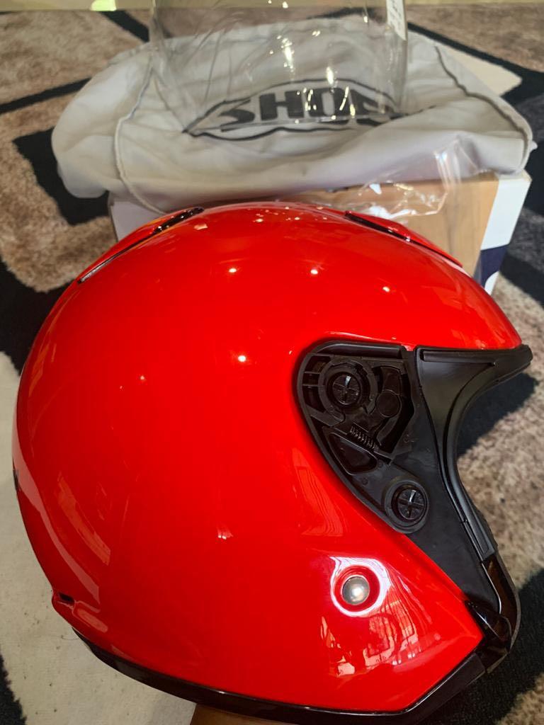 Shoei helmet Jstream ‘shine red’ S size to let go., Motorbikes on Carousell