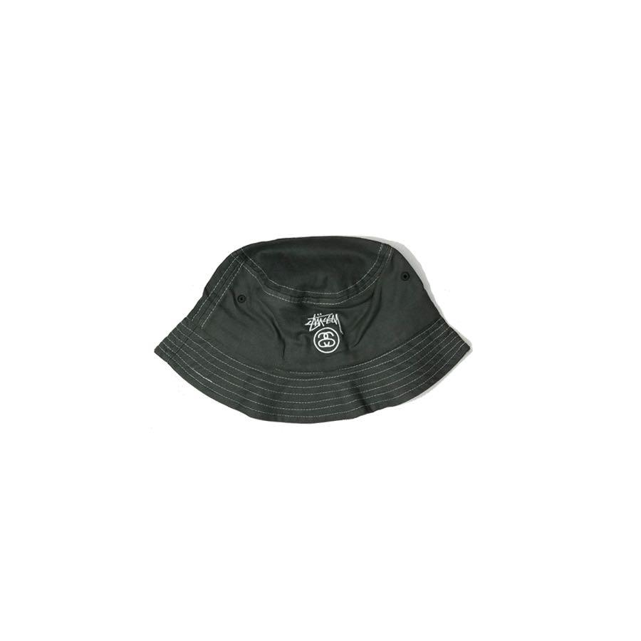 Stussy contrast stitch bucket hat, Men 