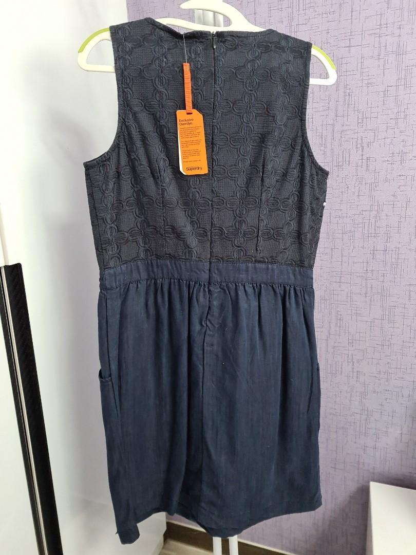 Superdry Dress - Dark Denim (Brand new with tag), Women's Fashion, Dresses  & Sets, Dresses on Carousell