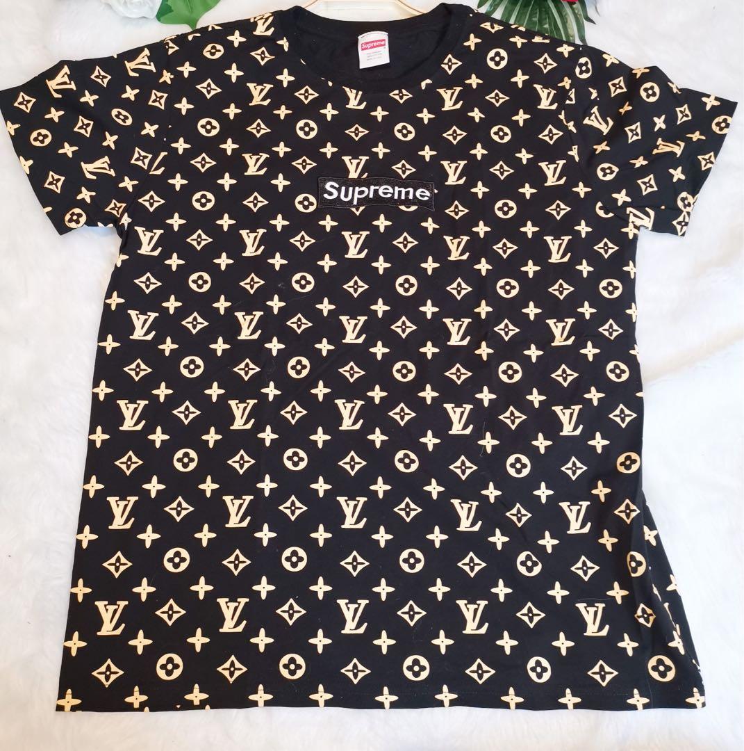 Supreme LV Black Shirt, Men's Fashion, Tops & Sets, Tshirts & Polo Shirts  on Carousell