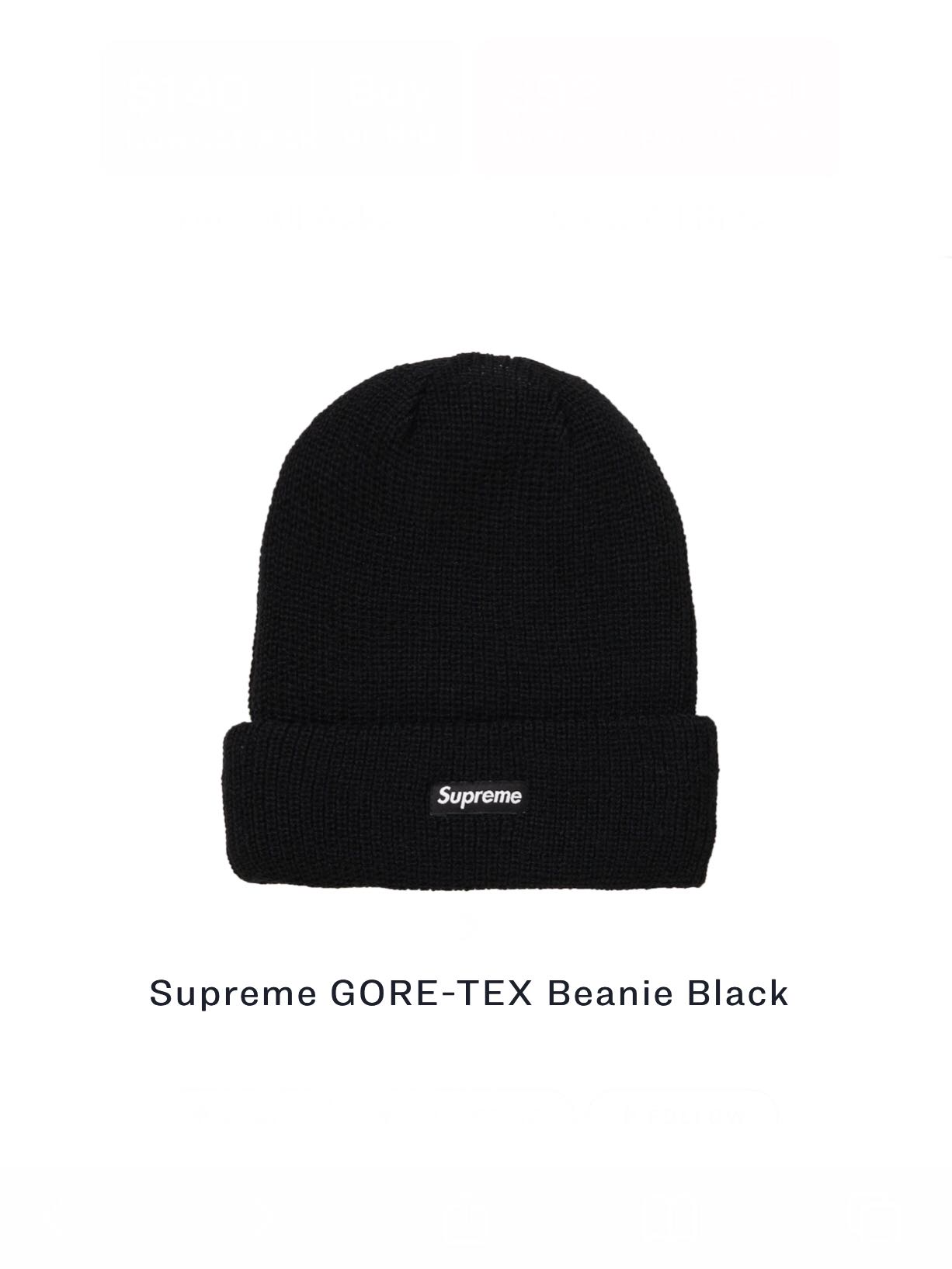 Supreme GORE-TEX Beanie ｺﾞｱﾃｯｸｽ ﾆｯﾄ-