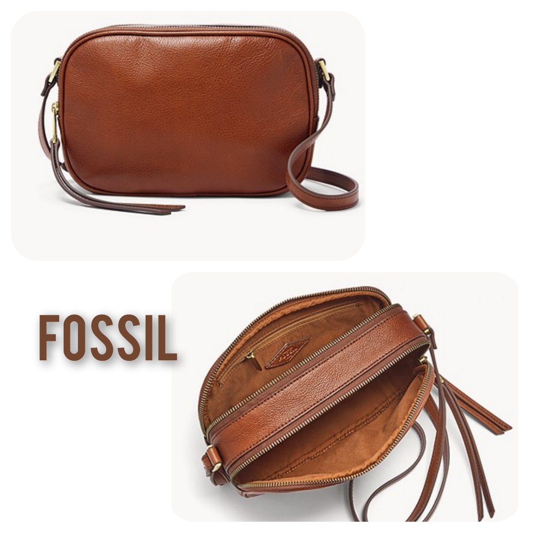 tas fossil maisie Large camera bag, Fesyen Wanita, Tas & Dompet di