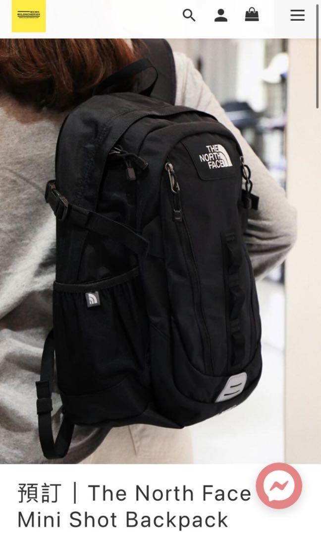 新淨the north face mini shot backpack, 名牌, 手袋及銀包- Carousell