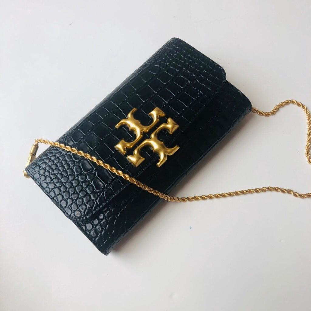 Tory Burch 73578 Leather Clutch Chain Bag, Women's Fashion, Bags & Wallets,  Purses & Pouches on Carousell
