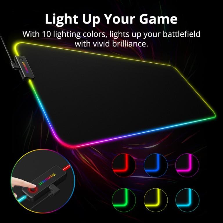 Tronsmart Spire Extended Cloth Gaming Mouse Pad (Category: Mouse & Mousepads) located in Manila. Submitted by techsmartph (Listing ID 1096802893, Image 3). Description: The Spire is built with micro-textured cloth surface providing ultimate smooth movements. With an extended surface area, 10 lighting colors and waterproof surface, the Spire will illuminate your victory with stunning RGB light. GUARANTEED ORIGINAL/AUTHENTIC ITEMS AUTHORIZED RESELL