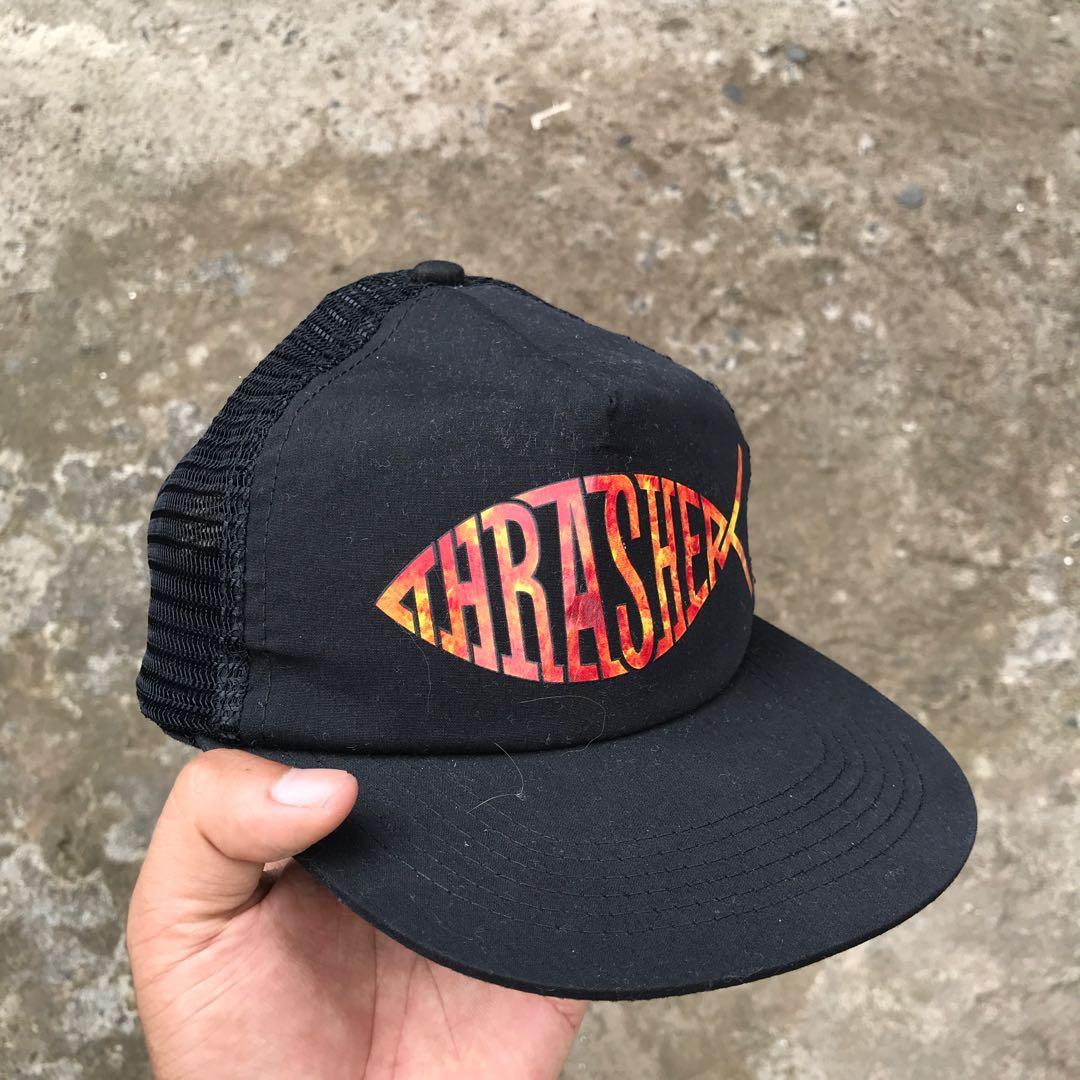 Trucker Snapback Thrasher Fish Mesh 