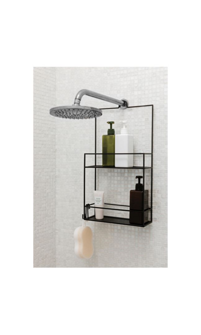 Umbra black steel shower caddy/shelf, Furniture & Home Living, Bathroom