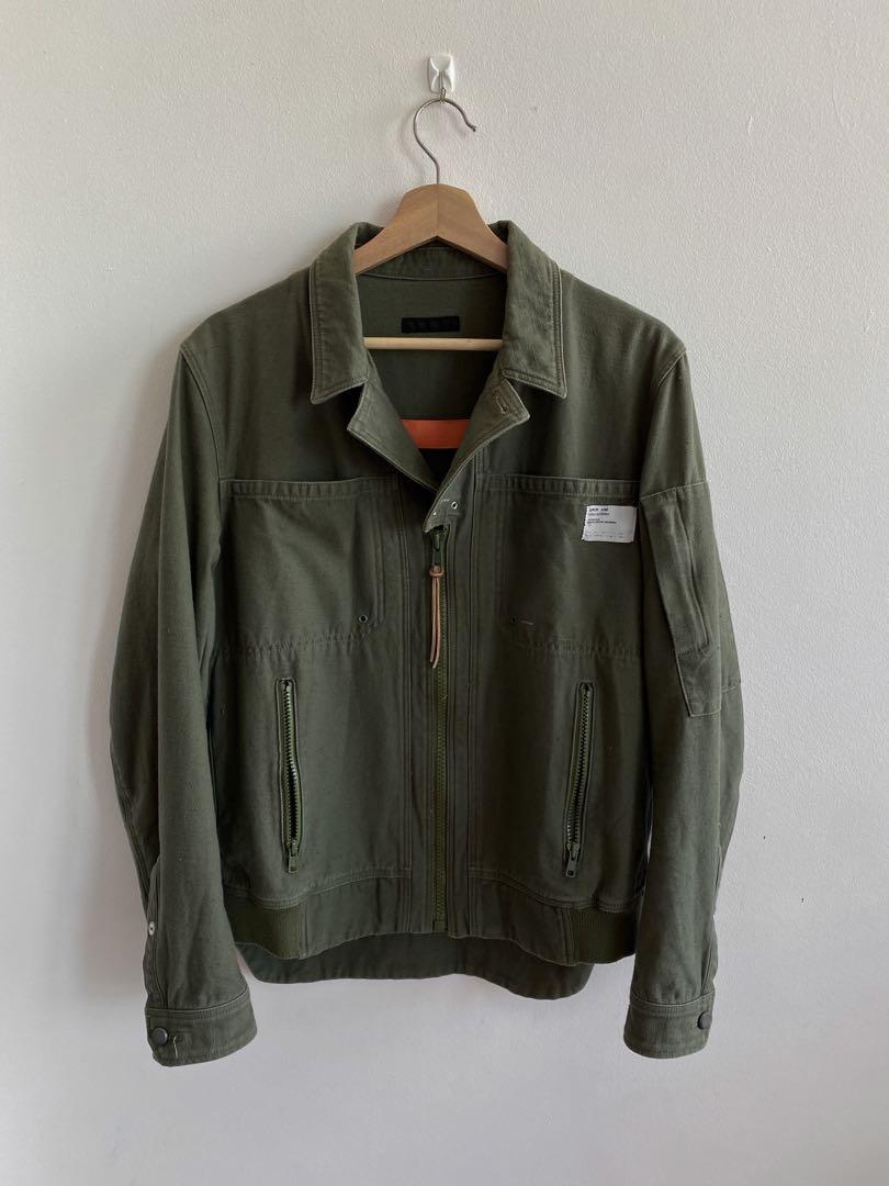 Undercover SS10 Less But Better Olive Green Utility Jacket, Men's