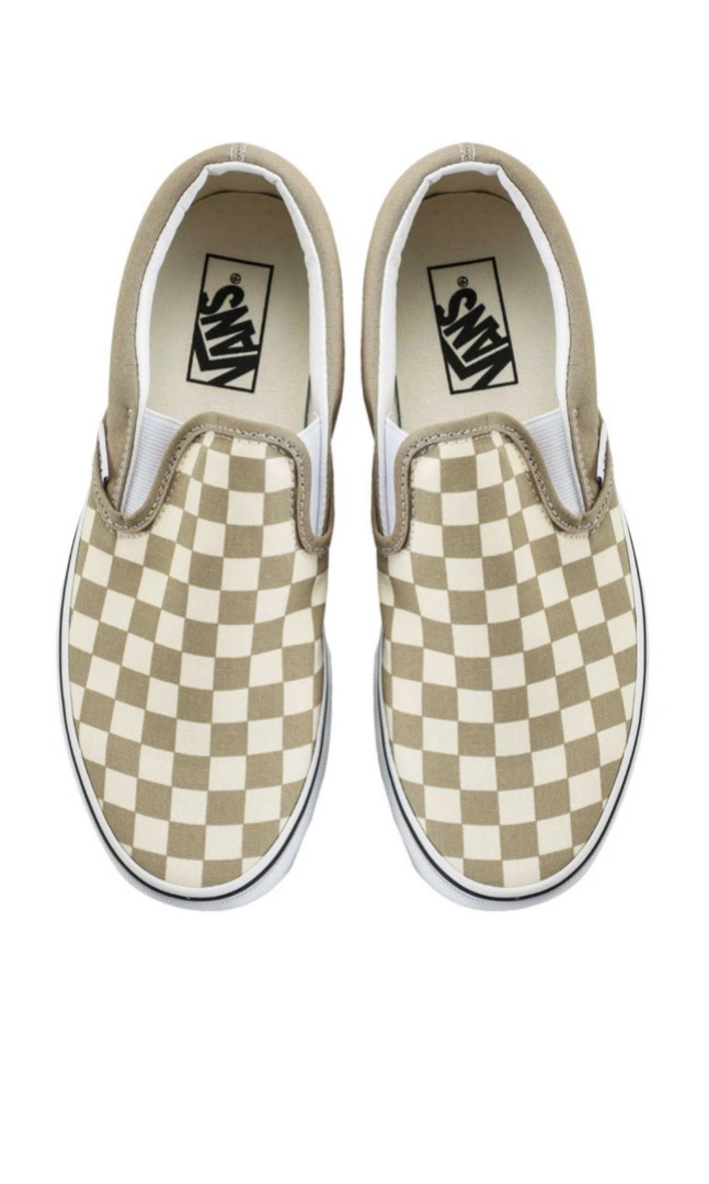 vans checkerboard brown