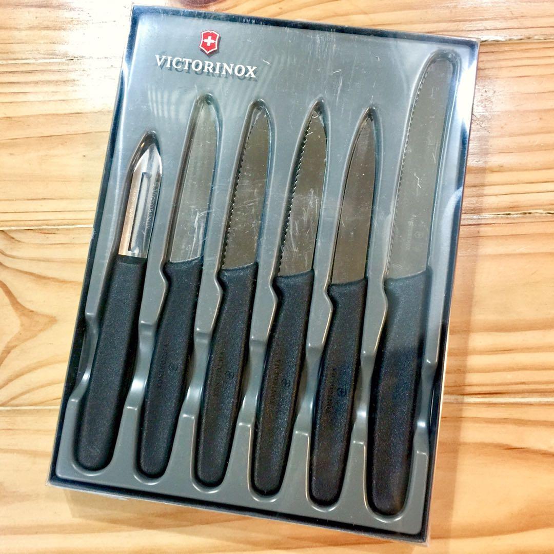 Victorinox 6pc Paring Knife Set 6 Piece | Red