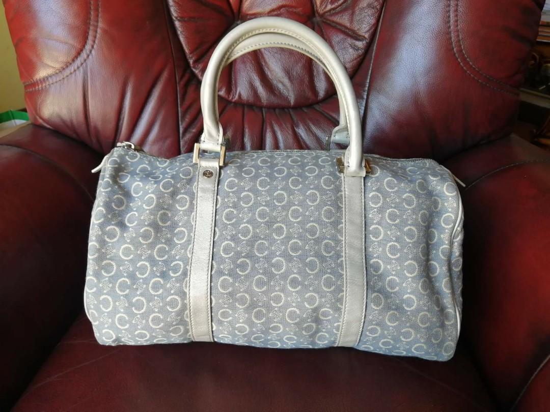 Vintage Celine Monogram Boston Handbag in Canvas (Category: Luxury Bags & Wallets) located in Imus. Submitted by rayemes (Listing ID 1096910565, Image 1). Description: • Preloved Vintage Celine Handbag • Material of bag is made up of canvas • Size is similar to speedy 30 • No rubs. Leather part is very intact • Zippers works well.