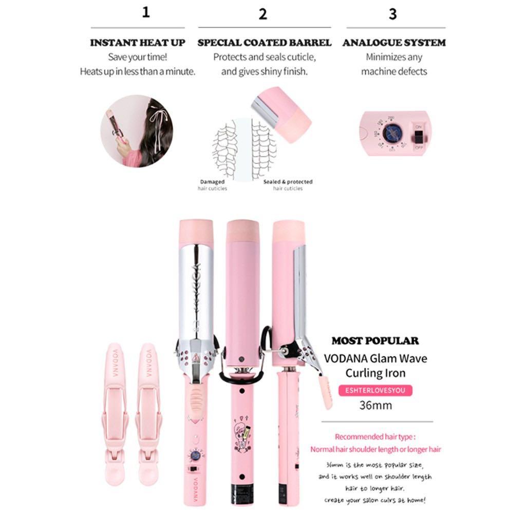 VODANA HAIR CURLING IRON ESTHER LOVES YOU LIMITED EDITION