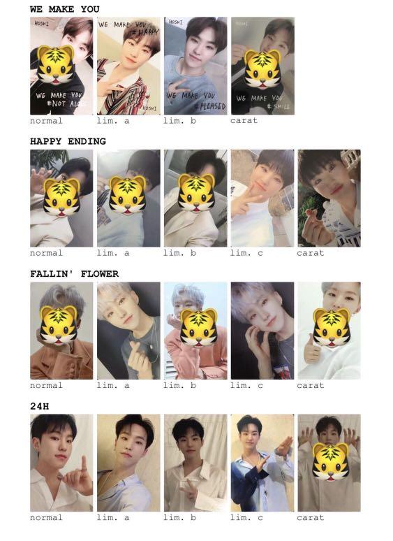 WTT] SEVENTEEN SVT HAPPY ENDING PHOTOCARD PC, Hobbies & Toys