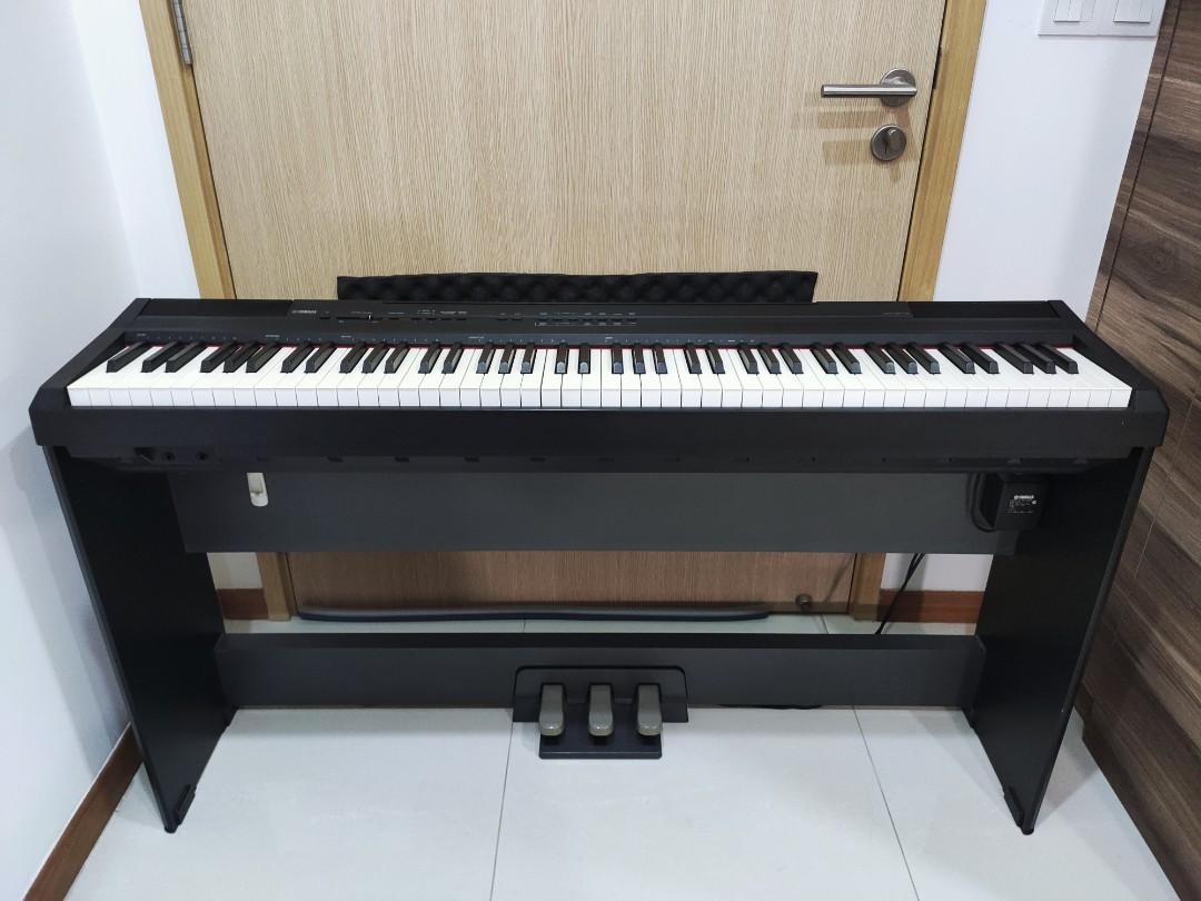 Yamaha P105 Digital Piano (Weighted) with 3Pedal Stand, Hobbies & Toys
