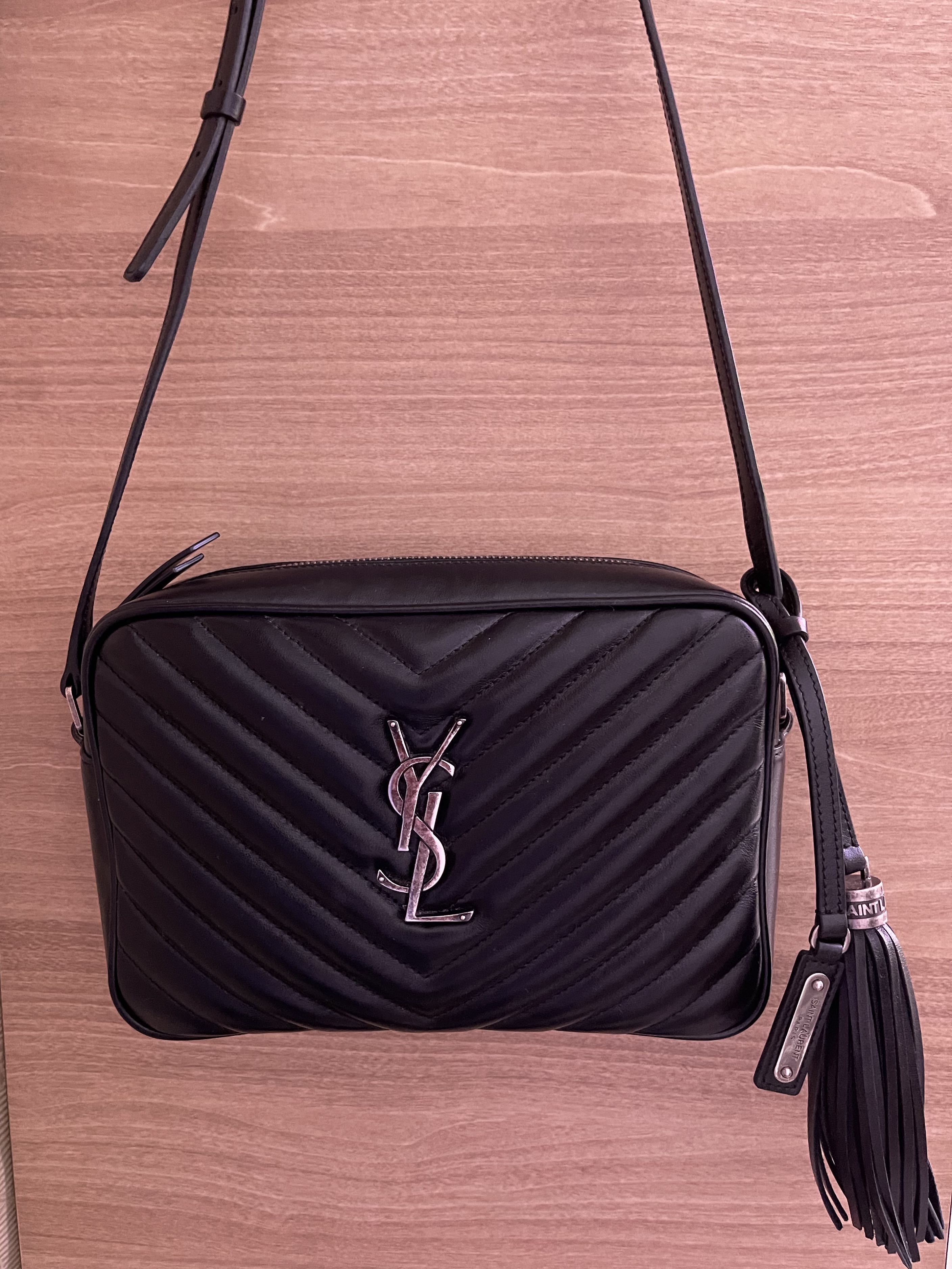 YSL Lou camera sling bag, Luxury, Bags & Wallets on Carousell