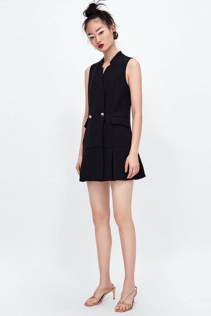 Zara inverted lapel cheap