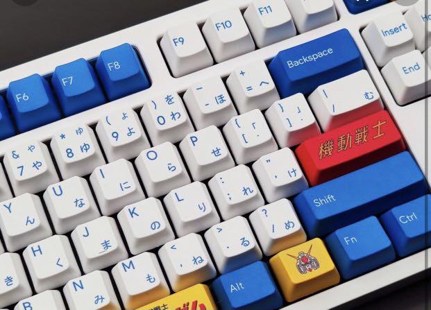 Anime Keycaps Set PBT For MX Switch Mechanical Keyboard Cherry Profile   Kwerty Keyboards