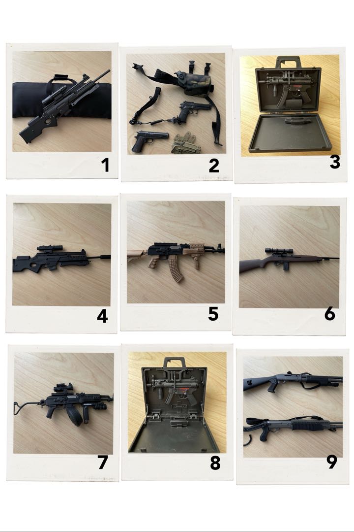 1/6 scale guns, Hobbies & Toys, Toys & Games on Carousell