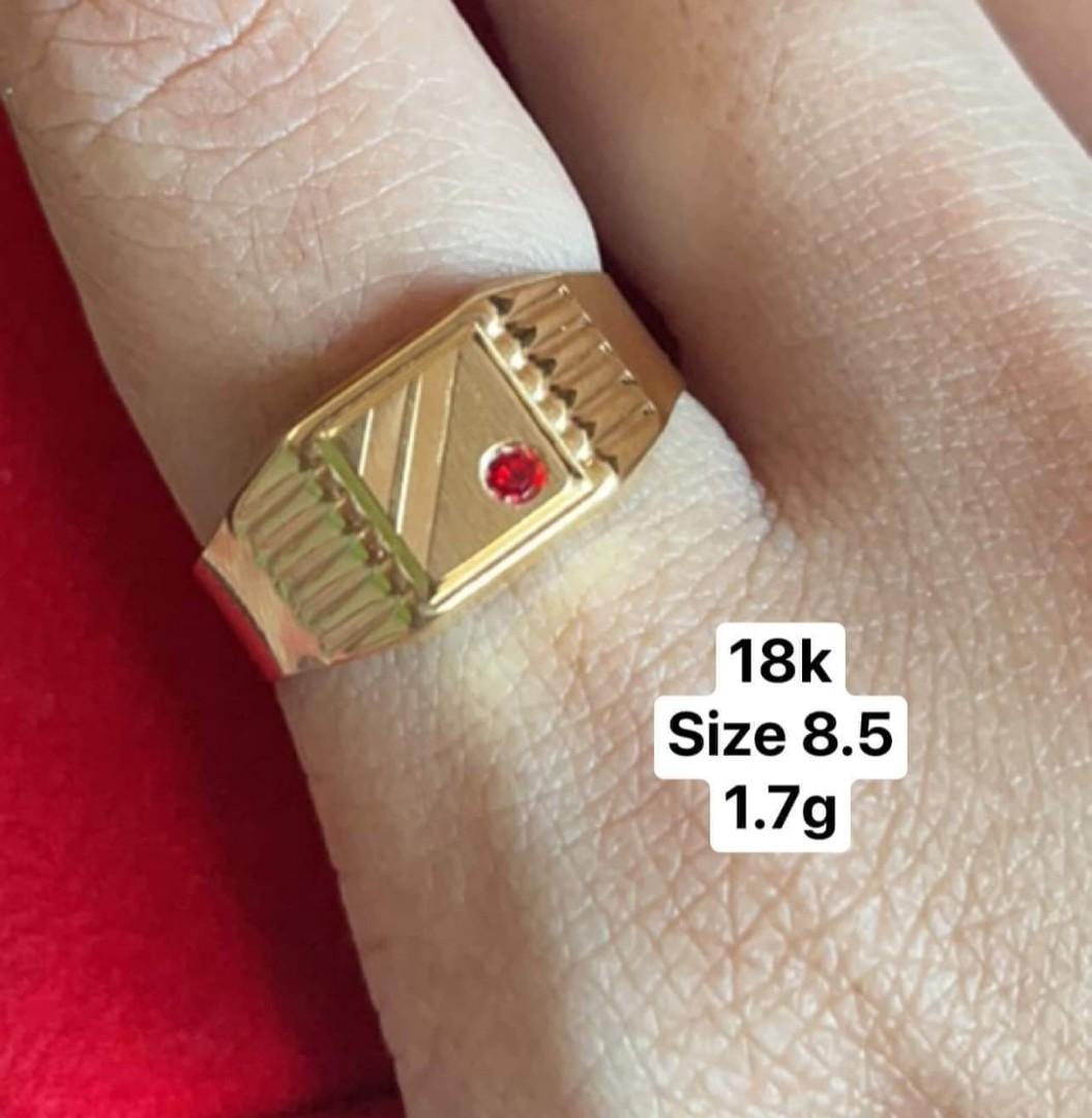 Saudi gold ring outlet for men
