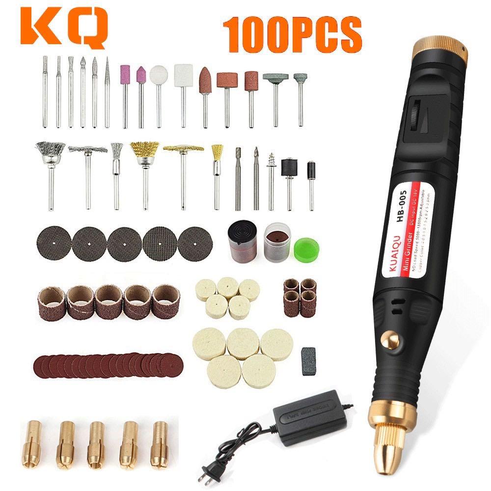20W USB Electric Grinder Mini Drill Rotary Handle Drill Tool Kit Driver Engraving Set for Carving Grinding Sharpening 