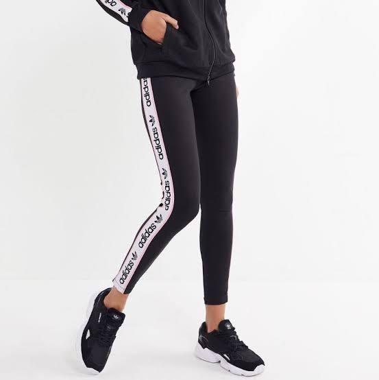 Adidas side tape leggings clearance