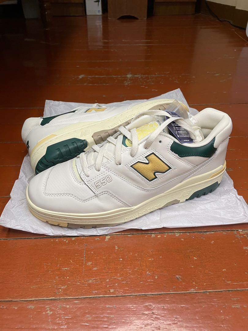 new balance 550 x aime leon dore natural green