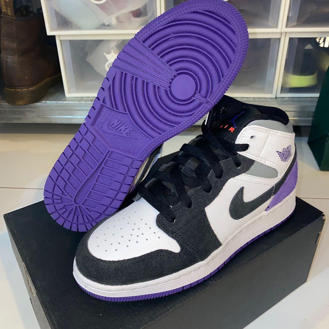 Air Jordan 1 Mid SE (GS) “Varsity Purple” US5.5Y EUR38 24cm