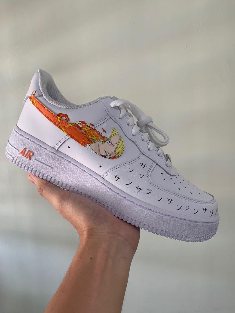 knickgasm on Instagram Nike Air Force 1 x One Piece anime sneakers   Dm to order custom anime shoes Shipping across India  Made with love 