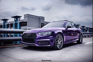 Audi A5 Venetian Purple Full Wrap